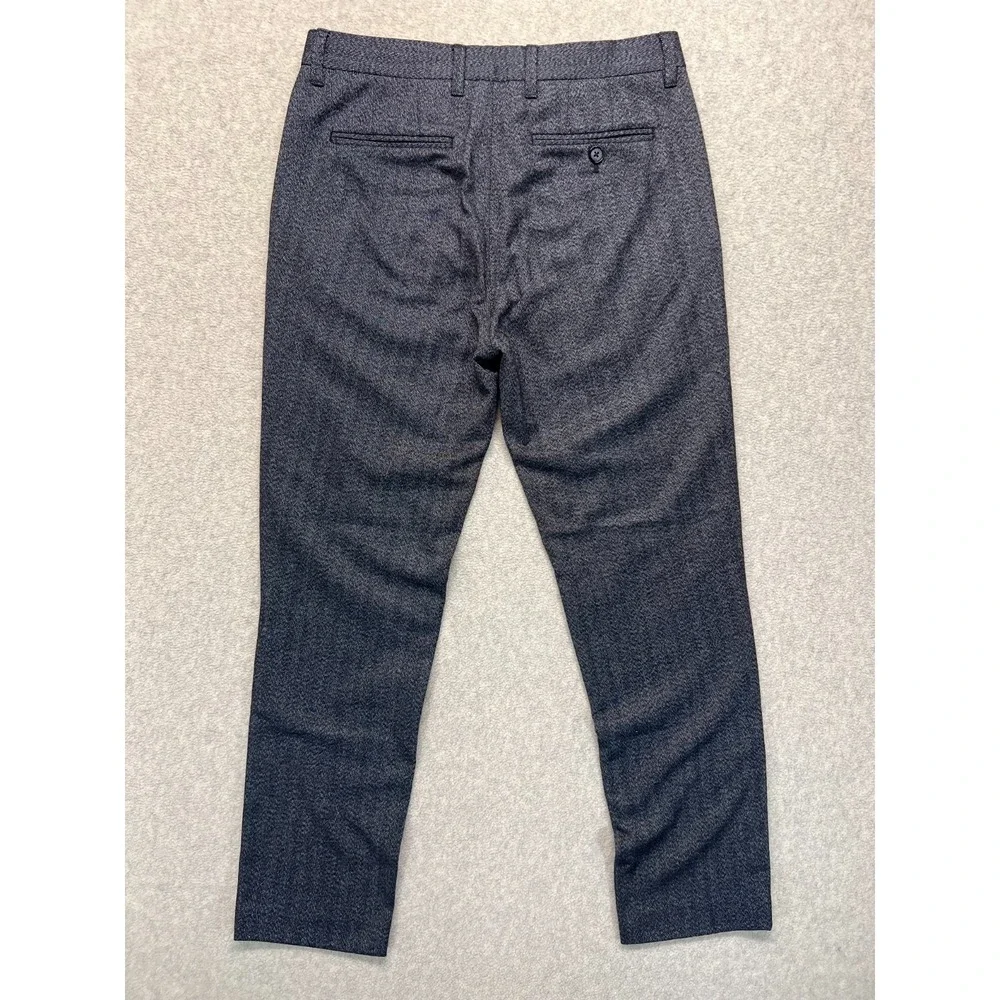 Ted Baker London Mens Western Dress Pants Gray Slim Wool Blend Slash Pockets 32R - Picture 7 of 12